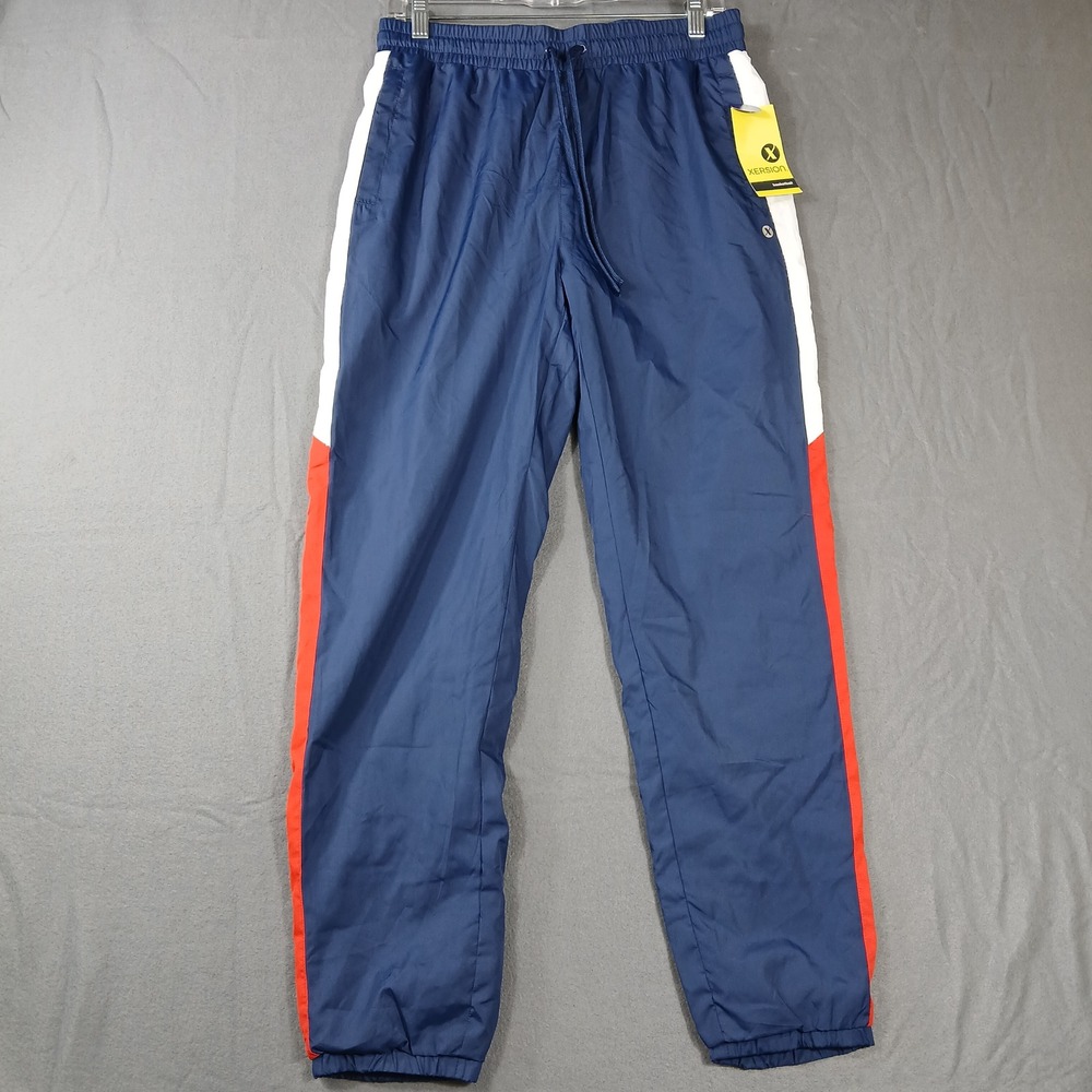 Xersion Basketball Track‎ Pants Mens Small Navy Blue Water Resistant Mesh Lined